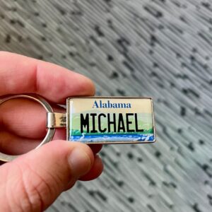 Alabama License Plate Keychain