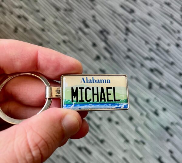 Alabama License Plate Keychain