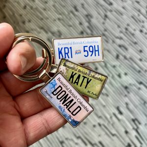 British Columbia License Plate Keychain