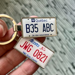 Quebec License Plate Keychain