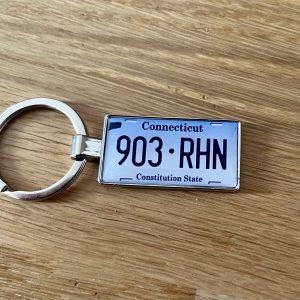 Connecticut License Plate Keychain