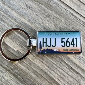 Arizona License Plate Keychain