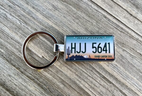 Arizona License Plate Keychain