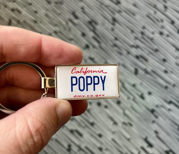 California License Plate Keychain