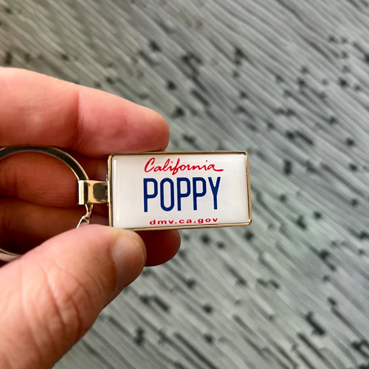 California License Plate Keychain