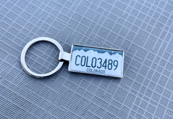 Colorado License Plate Keychain - Image 2