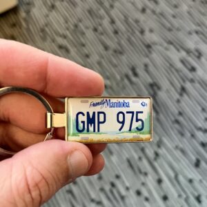 Manitoba License Plate Keychain