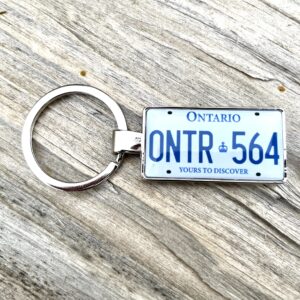Ontario License Plate Keychain