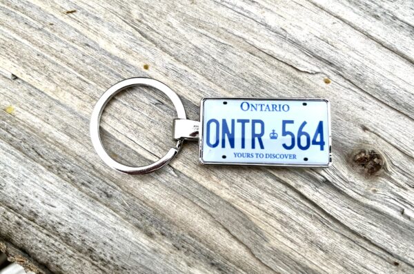 Ontario License Plate Keychain