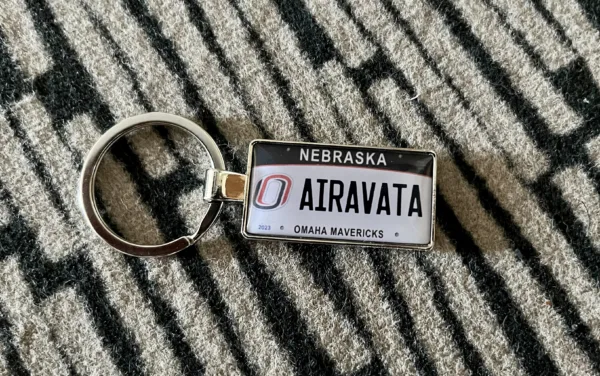 Nebraska License Plate Keychain - Image 2