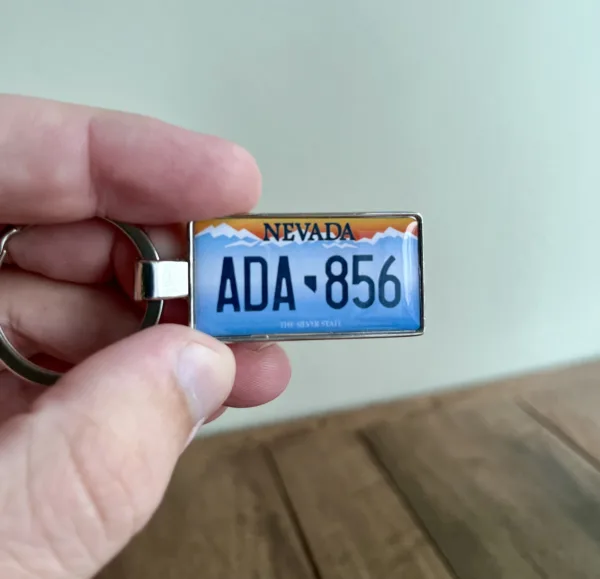 Nevada License Plate Keychain - Image 3