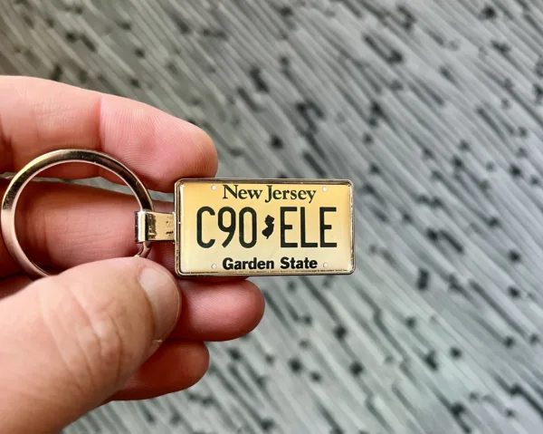 New Jersey License Plate Keychain