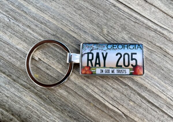 Georgia License Plate Keychain - Image 2
