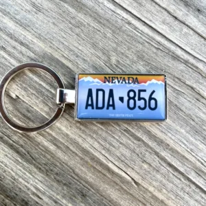 Nevada License Plate Keychain