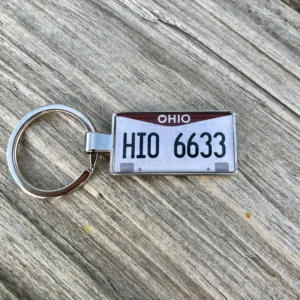 Ohio Number Plate Keyring
