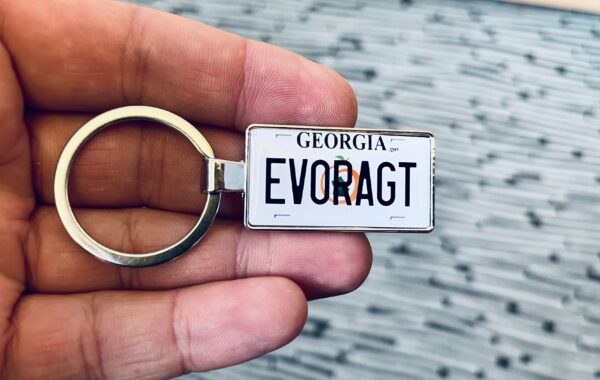 Georgia License Plate Keychain - Image 3