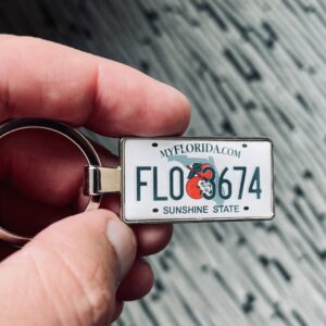 Florida License Plate Keychain