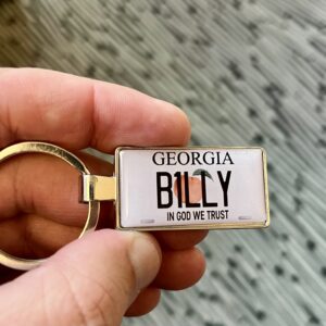 Georgia State Number Plate Keyring