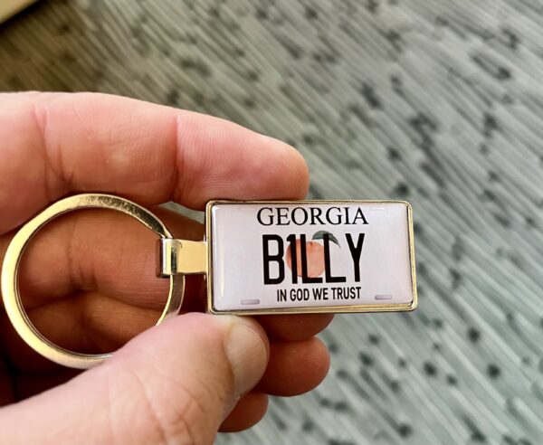 Georgia State Number Plate Keyring