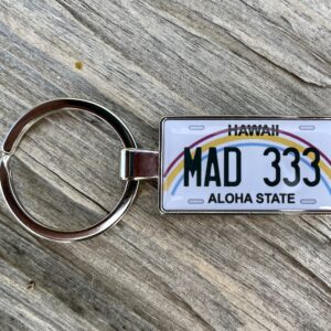 Hawaii License Plate Keychain