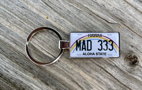 Hawaii License Plate Keychain
