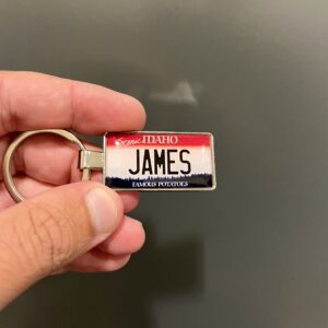Idaho License Plate Keychain
