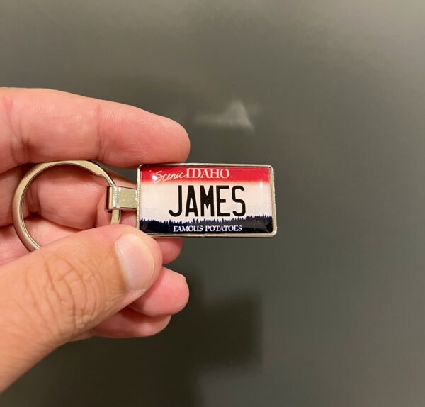 Idaho License Plate Keychain