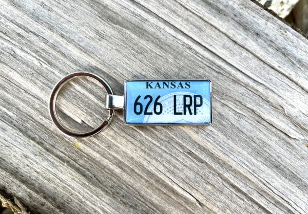 Kansas License Plate Keychain