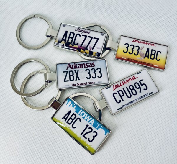 Arkansas License Plate Keychain - Image 3