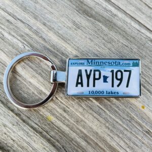 Minnesota License Plate Keychain