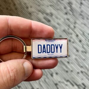 Missouri License Plate Keychain