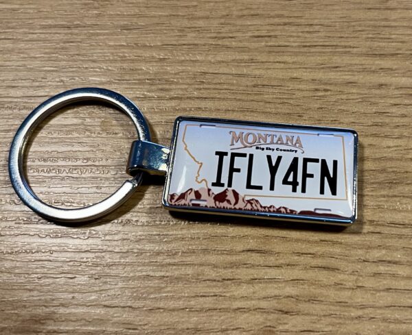 Montana License Plate Keychain