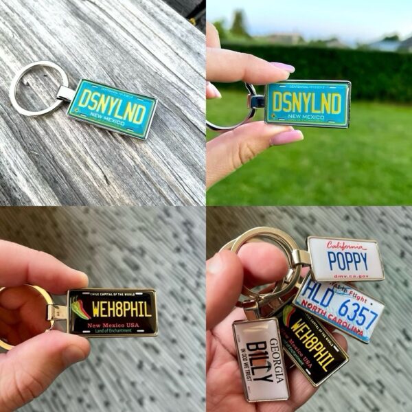 New Mexico License Plate Keychain - Image 4