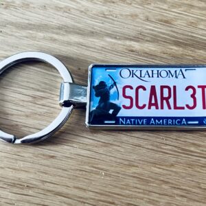Oklahoma License Plate Keychain