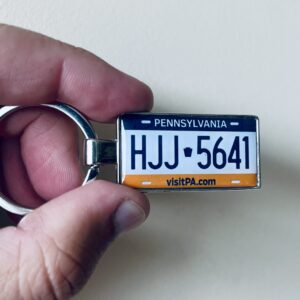 Pennsylvania License Plate Keychain