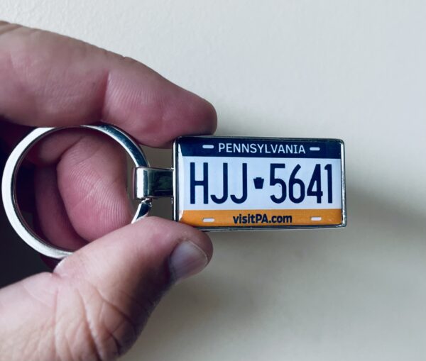 Pennsylvania License Plate Keychain
