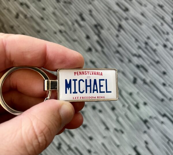 Pennsylvania License Plate Keychain - Image 2