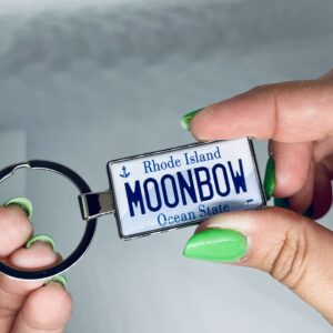 Rhode Island License Plate Keychain