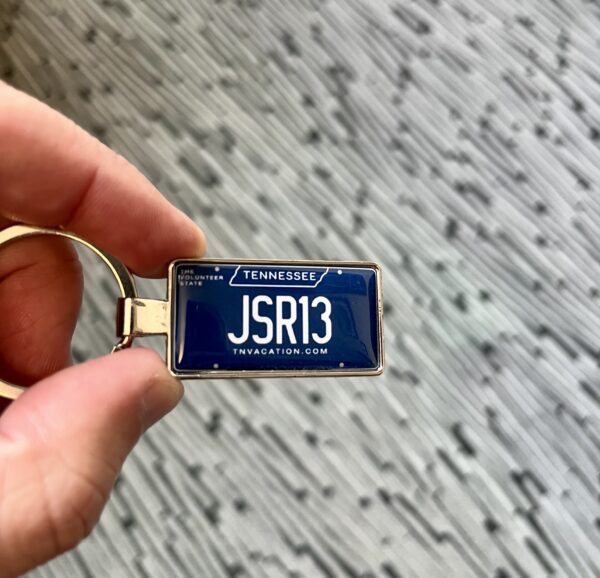 Tennessee License Plate Keychain