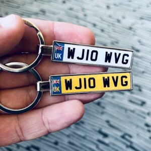 UK Number Plate Keychain