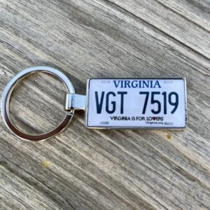 Virginia License Plate Keychain