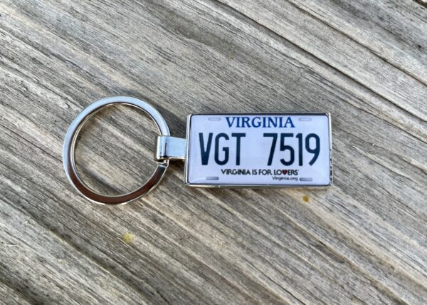 Virginia License Plate Keychain
