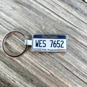 West Virginia License Plate Keychain