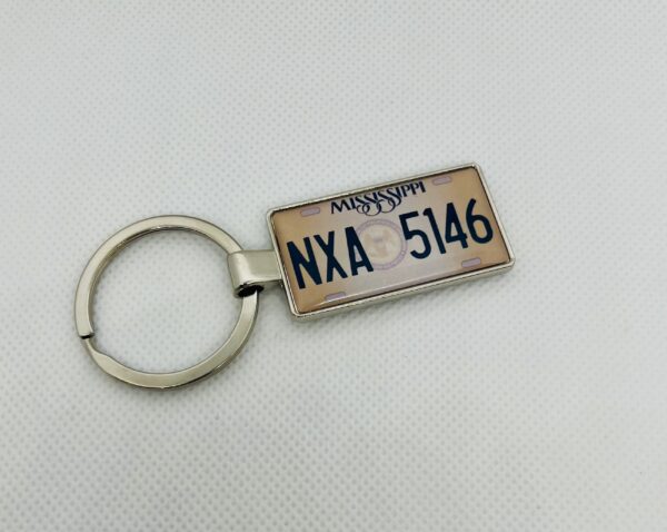 Mississippi License Plate Keychain - Image 2