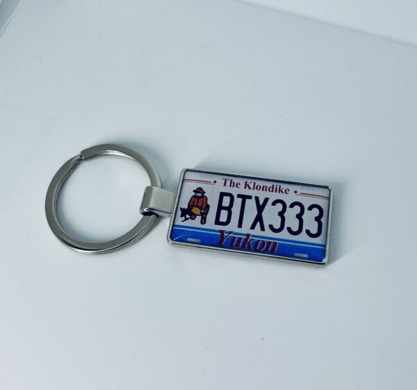Yukon License Plate Keychain