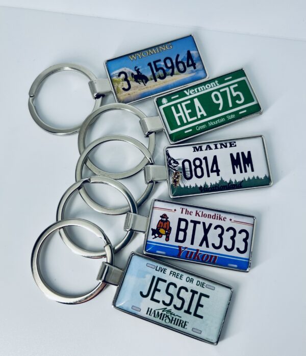 Vermont License Plate Keychain - Image 2