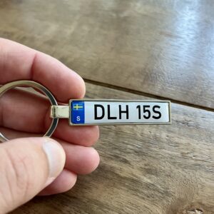 Sweden Number Plate Keyring