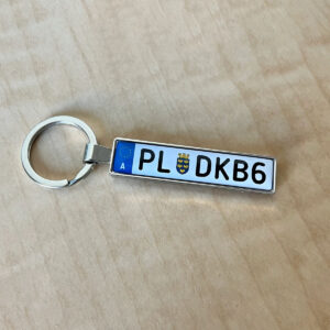 Austria number plate keychain