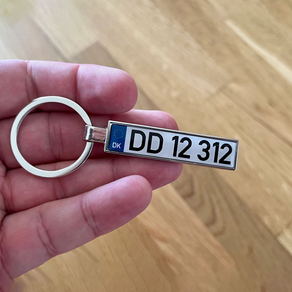 Denmark Number Plate Keyring