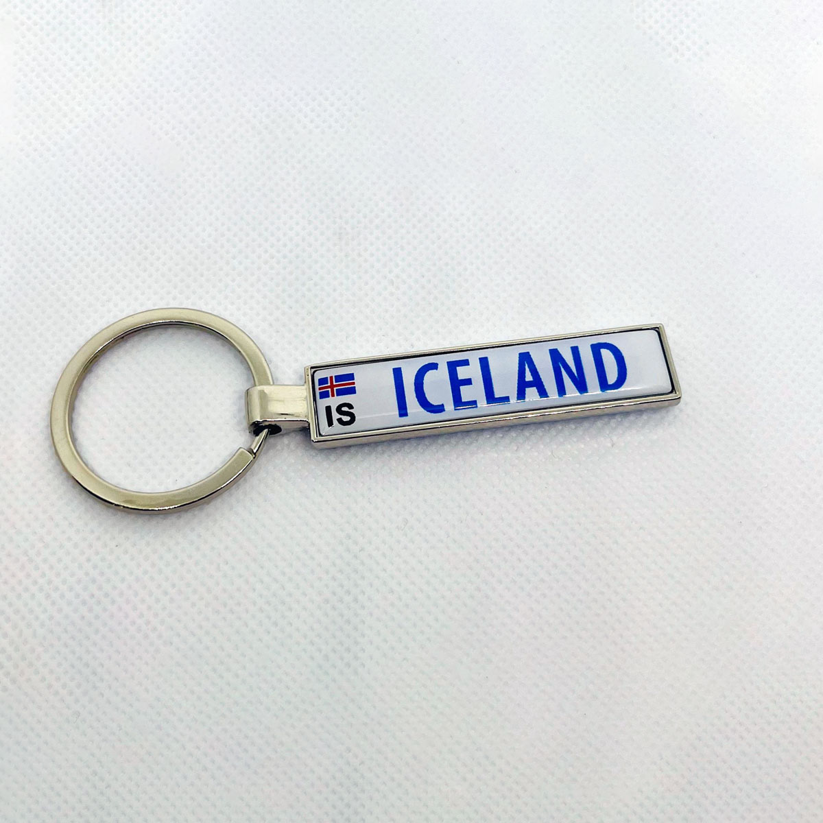 Iceland number plate keyring